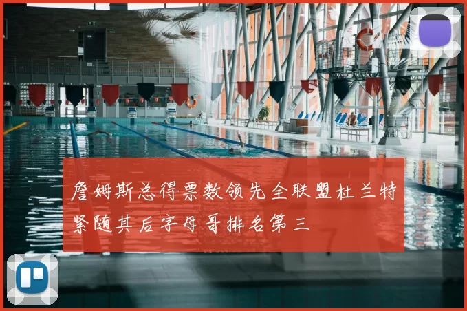 詹姆斯总得票数领先全联盟杜兰特紧随其后字母哥排名第三